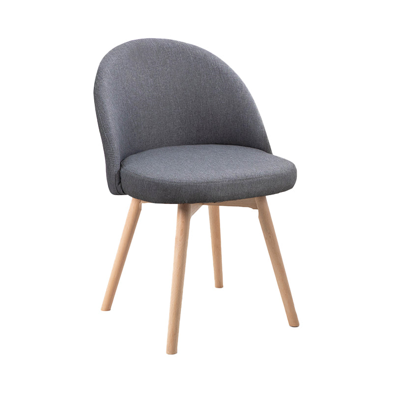 Scandinavian Home Side Chair Parsons Back Wood Upholstered Dining Room Chair