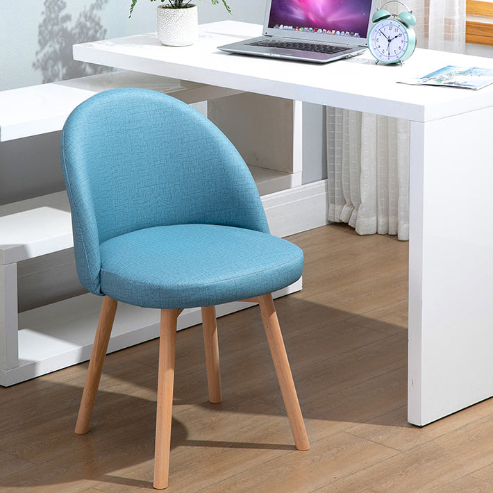 Scandinavian Home Side Chair Parsons Back Wood Upholstered Dining Room Chair