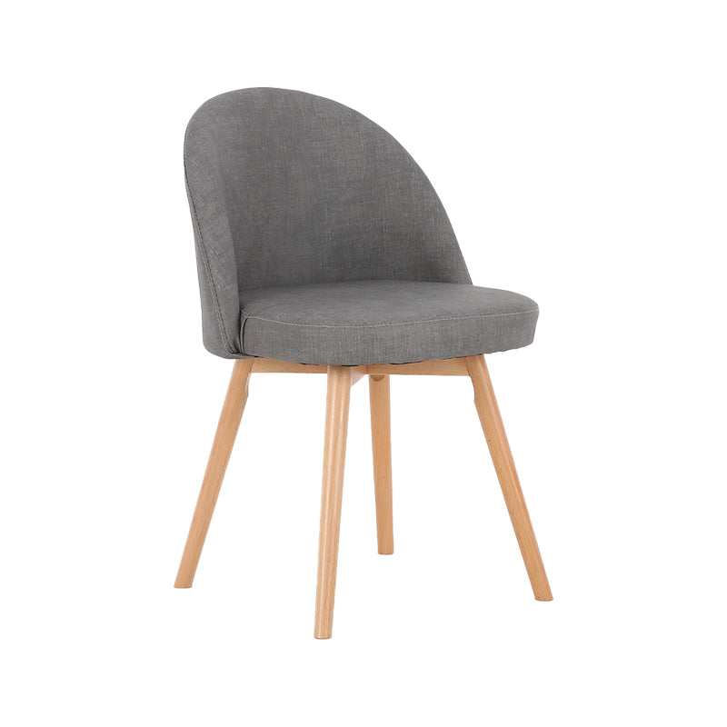 Scandinavian Home Side Chair Parsons Back Wood Upholstered Dining Room Chair