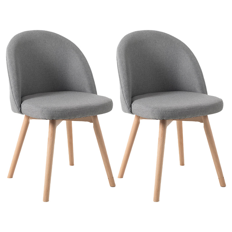 Scandinavian Home Side Chair Parsons Back Wood Upholstered Dining Room Chair