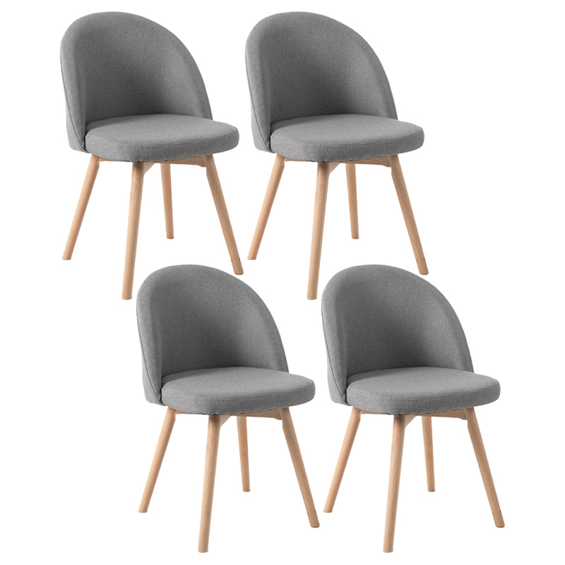 Scandinavian Home Side Chair Parsons Back Wood Upholstered Dining Room Chair