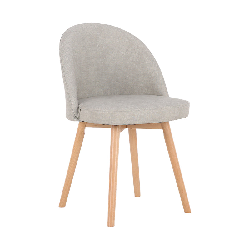 Scandinavian Home Side Chair Parsons Back Wood Upholstered Dining Room Chair