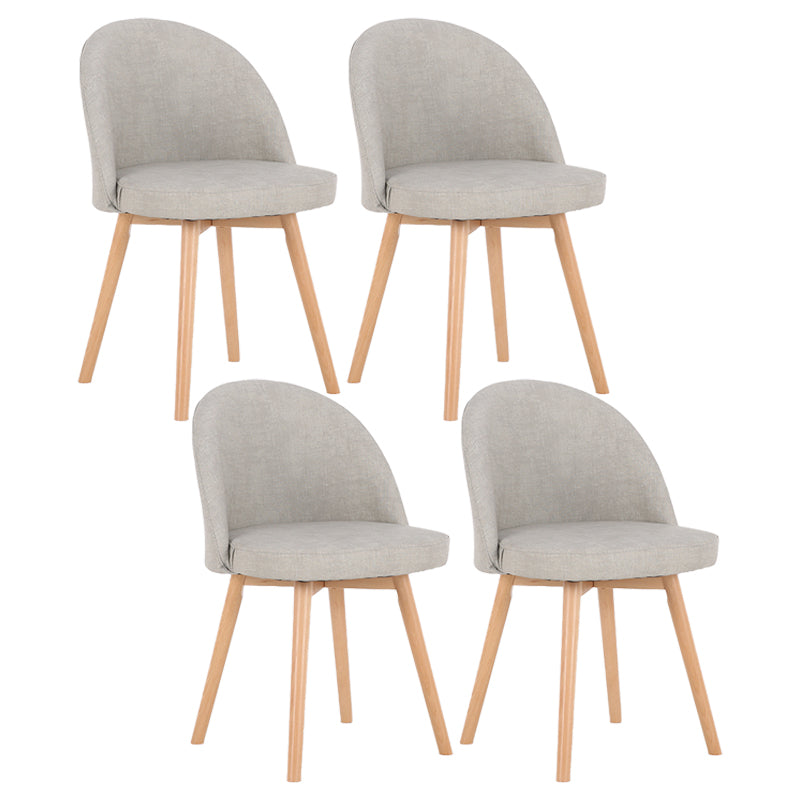 Scandinavian Home Side Chair Parsons Back Wood Upholstered Dining Room Chair