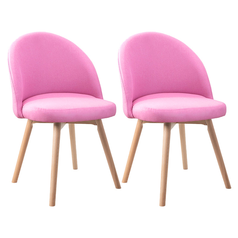 Scandinavian Home Side Chair Parsons Back Wood Upholstered Dining Room Chair