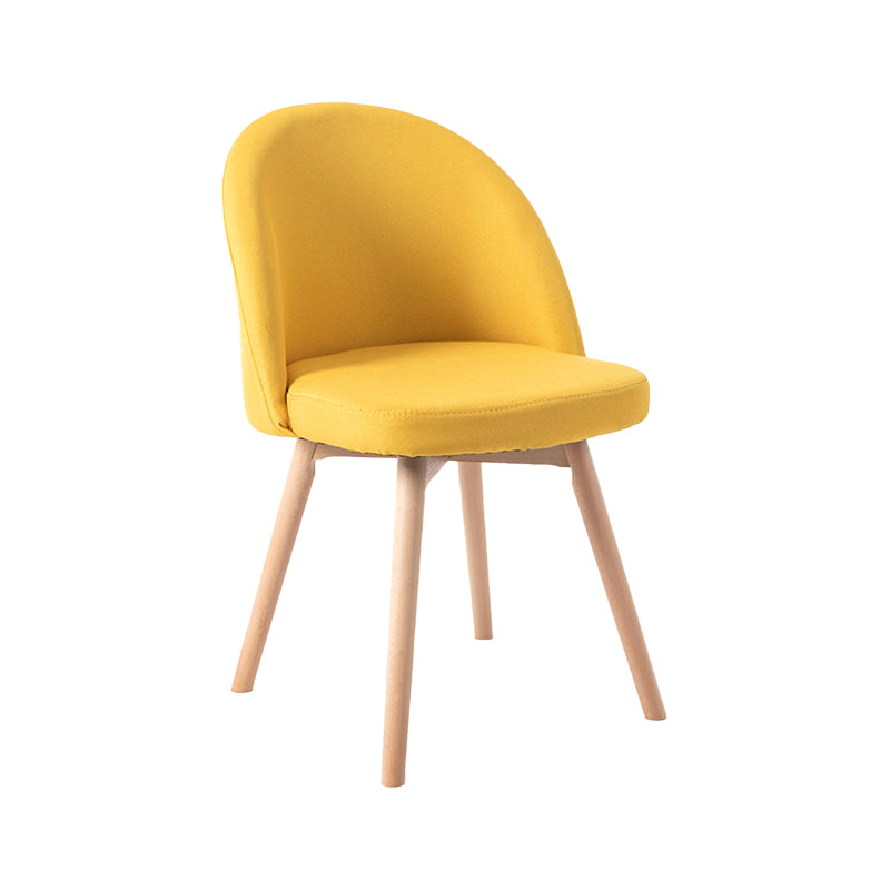 Scandinavian Home Side Chair Parsons Back Wood Upholstered Dining Room Chair
