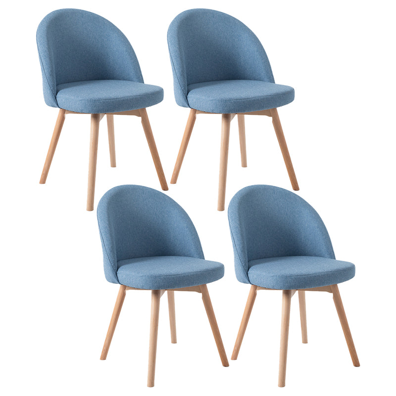 Scandinavian Home Side Chair Parsons Back Wood Upholstered Dining Room Chair