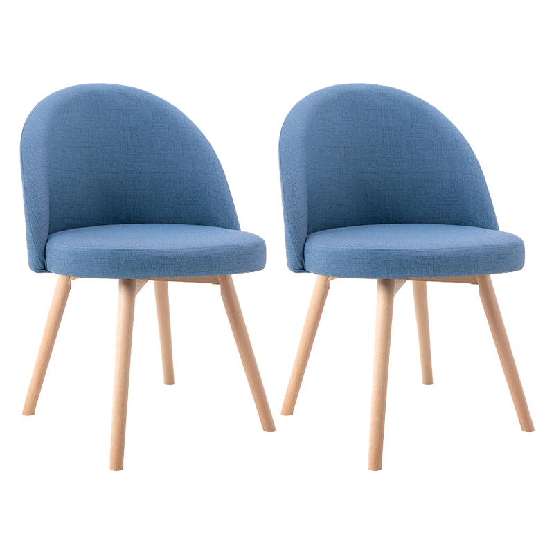 Scandinavian Home Side Chair Parsons Back Wood Upholstered Dining Room Chair