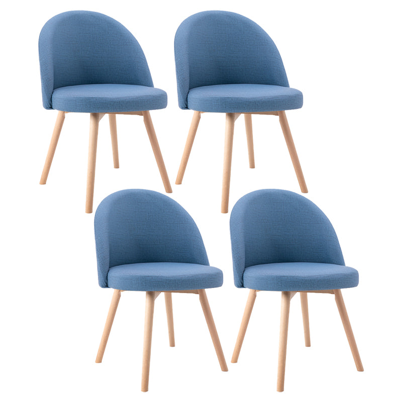 Scandinavian Home Side Chair Parsons Back Wood Upholstered Dining Room Chair