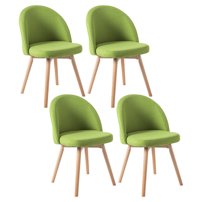Scandinavian Home Side Chair Parsons Back Wood Upholstered Dining Room Chair