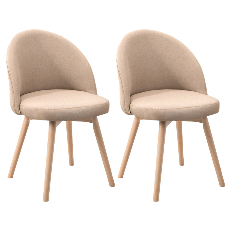 Scandinavian Home Side Chair Parsons Back Wood Upholstered Dining Room Chair