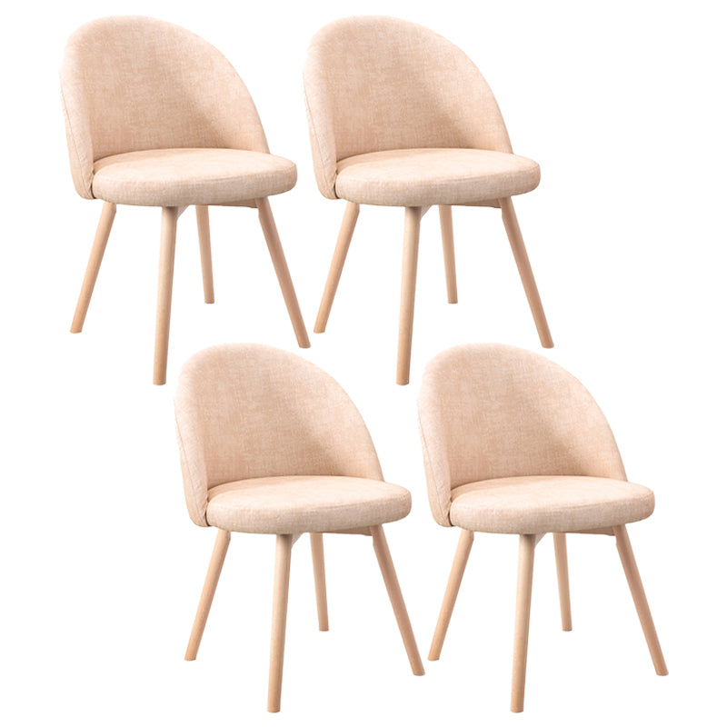 Scandinavian Home Side Chair Parsons Back Wood Upholstered Dining Room Chair