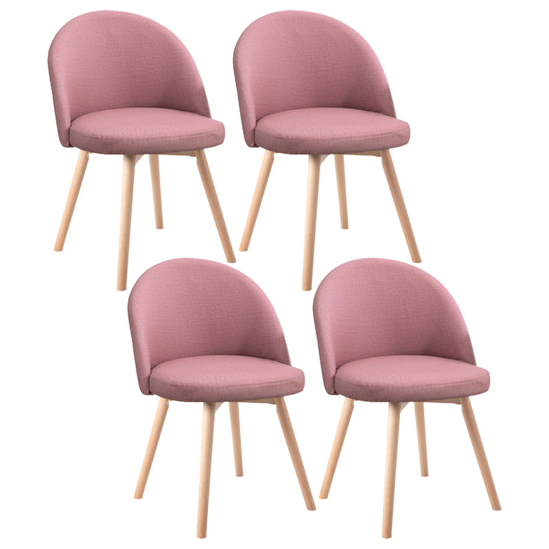 Scandinavian Home Side Chair Parsons Back Wood Upholstered Dining Room Chair