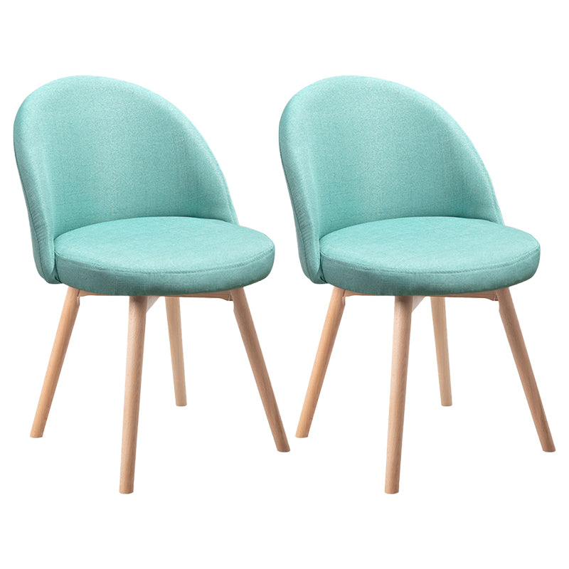 Scandinavian Home Side Chair Parsons Back Wood Upholstered Dining Room Chair