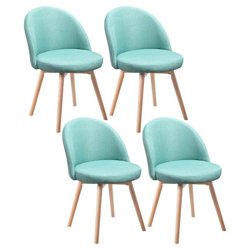 Scandinavian Home Side Chair Parsons Back Wood Upholstered Dining Room Chair