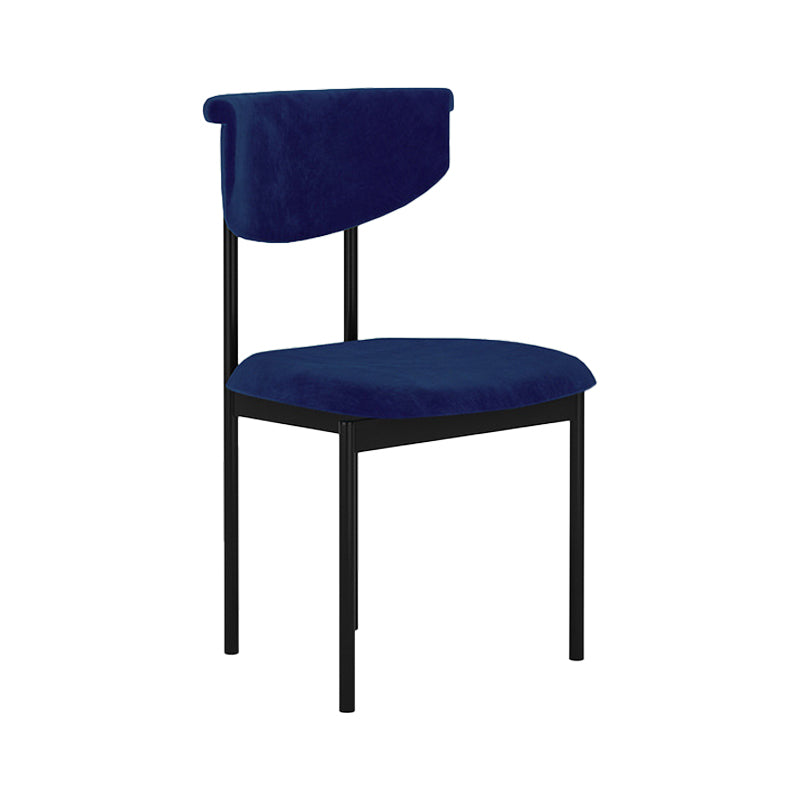 Chaise latéral rembourrée de style glamour