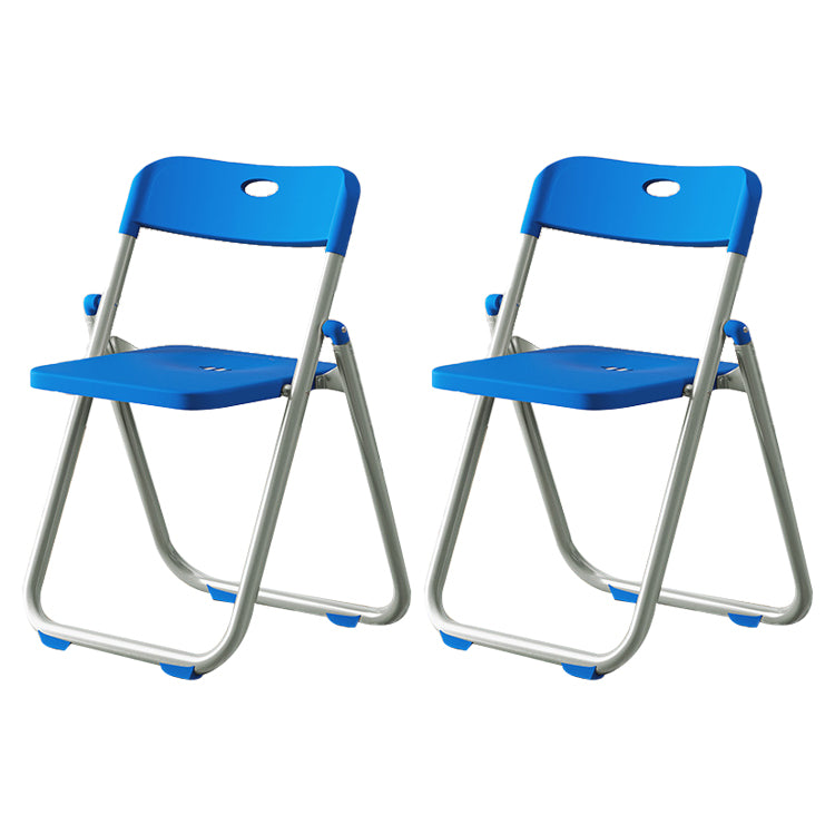 Chaise de salle à manger contemporaine en plastique, chaise à dossier ouvert avec 4 pieds pour usage domestique