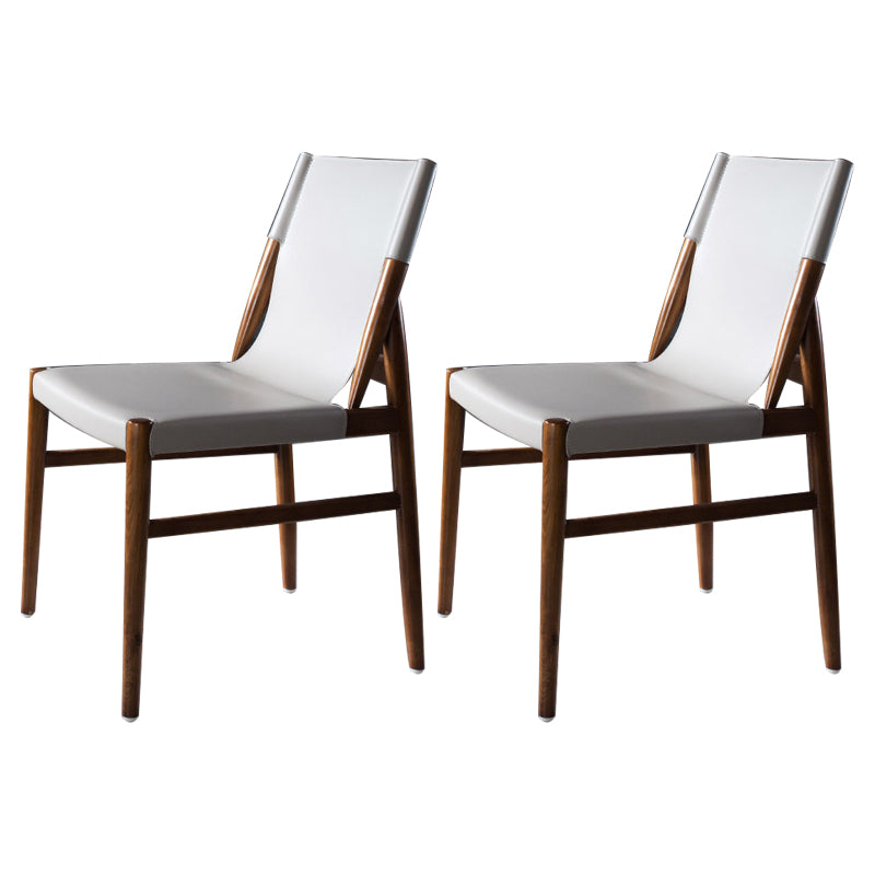 Chaise latérale en bois massif de style moderne, chaise de salle à manger à dossier solide pour salle à manger