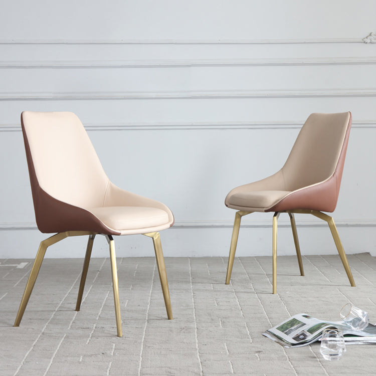 Chaise d'appoint à dossier solide de Style scandinave, chaise rembourrée sans accoudoirs pour usage domestique