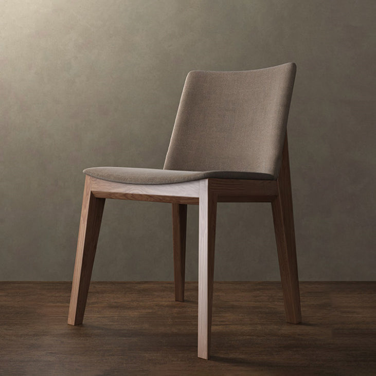 Chaise de salle à manger en lin en lin en lin en lin à la chaise latéral de chaise latéral de chaise laté