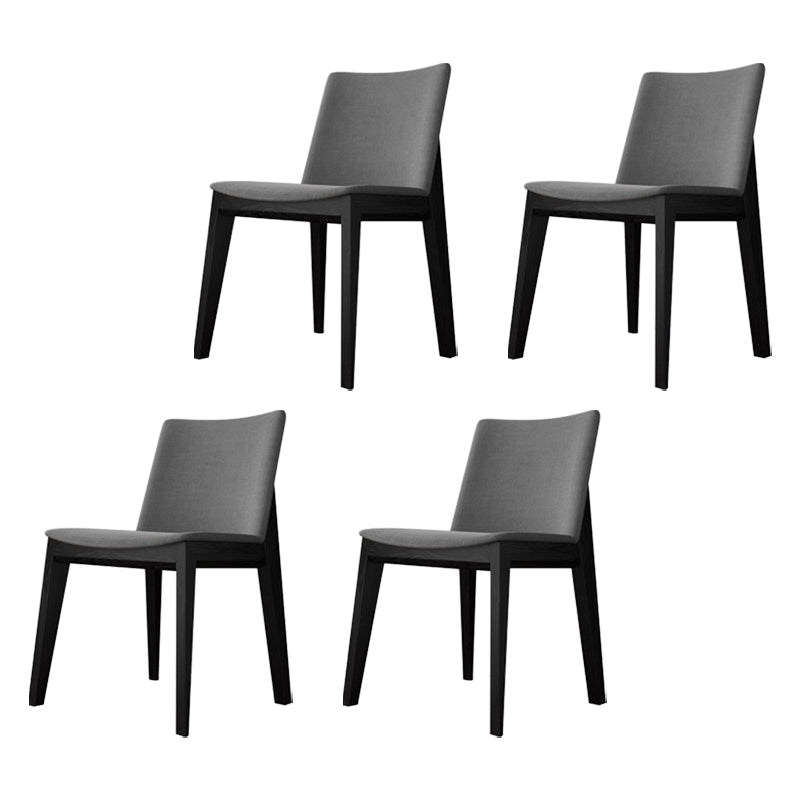 Chaise de salle à manger en lin en lin en lin en lin à la chaise latéral de chaise latéral de chaise laté