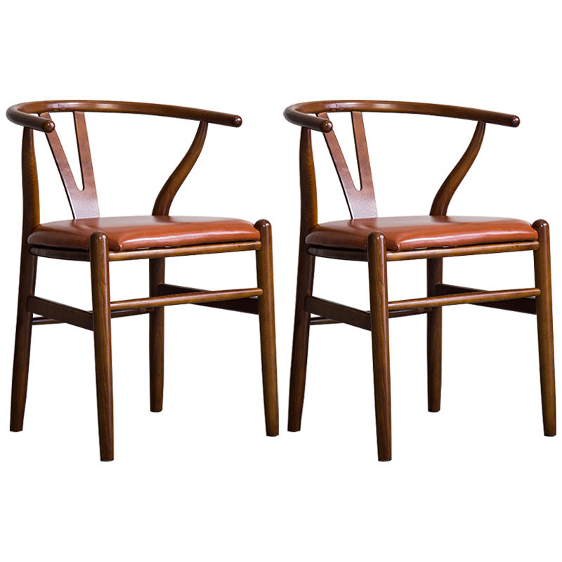 Fauteuil de salle à manger moderne en bois, avec coussin de couleur, chaise Wishbone pour la maison