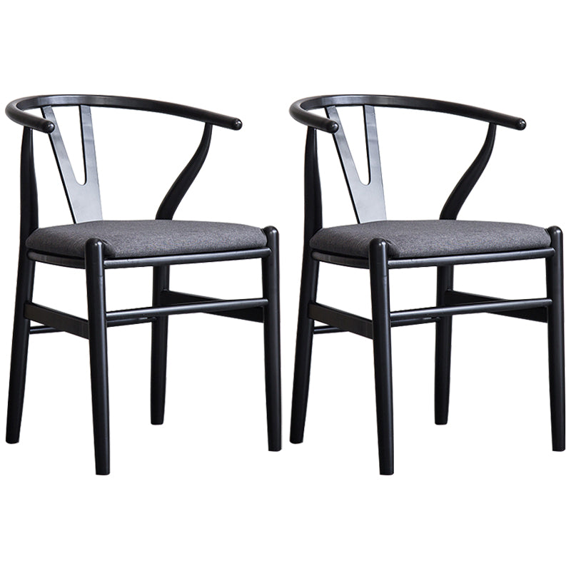 Fauteuil de salle à manger moderne en bois, avec coussin de couleur, chaise Wishbone pour la maison