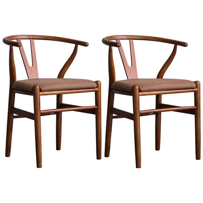 Fauteuil de salle à manger moderne en bois, avec coussin de couleur, chaise Wishbone pour la maison