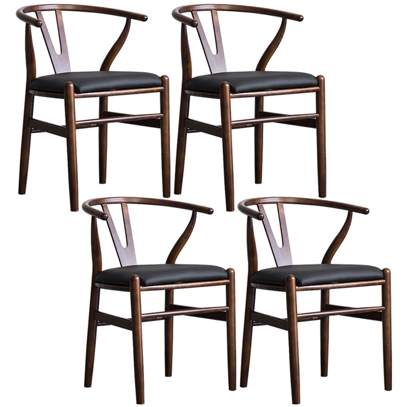 Fauteuil de salle à manger moderne en bois, avec coussin de couleur, chaise Wishbone pour la maison