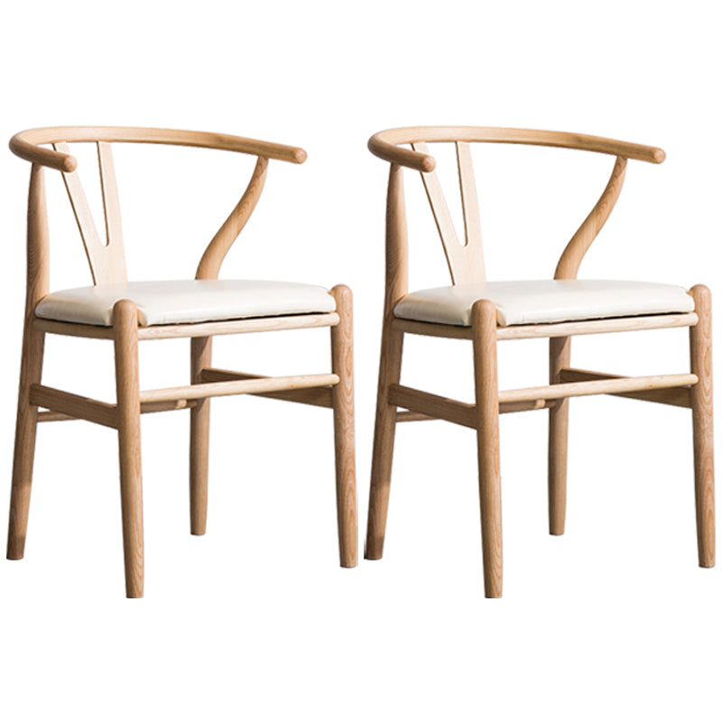 Fauteuil de salle à manger moderne en bois, avec coussin de couleur, chaise Wishbone pour la maison