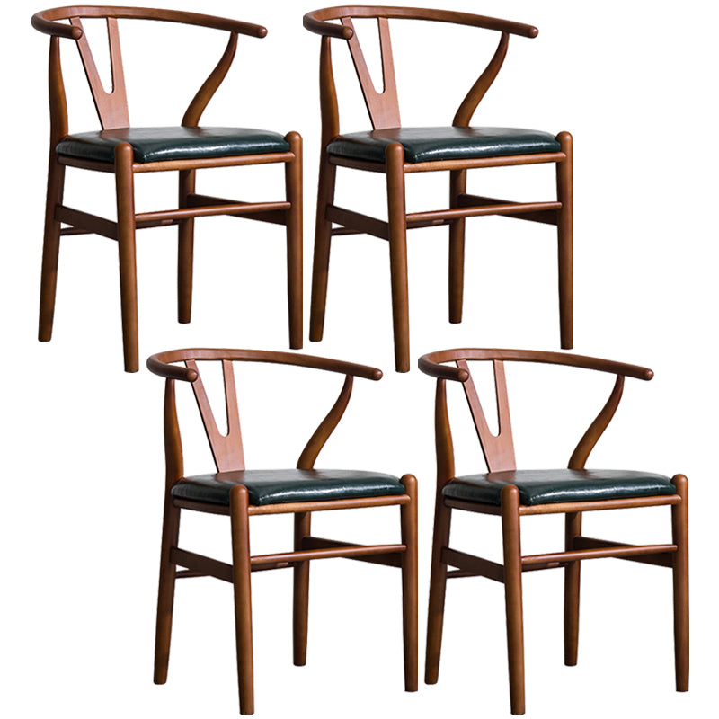 Fauteuil de salle à manger moderne en bois, avec coussin de couleur, chaise Wishbone pour la maison