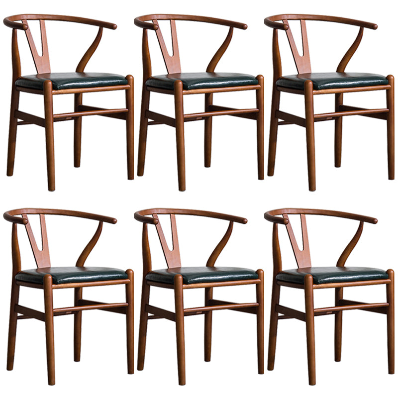 Fauteuil de salle à manger moderne en bois, avec coussin de couleur, chaise Wishbone pour la maison