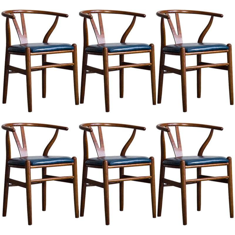 Fauteuil de salle à manger moderne en bois, avec coussin de couleur, chaise Wishbone pour la maison