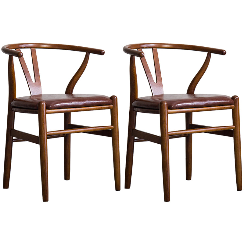 Fauteuil de salle à manger moderne en bois, avec coussin de couleur, chaise Wishbone pour la maison