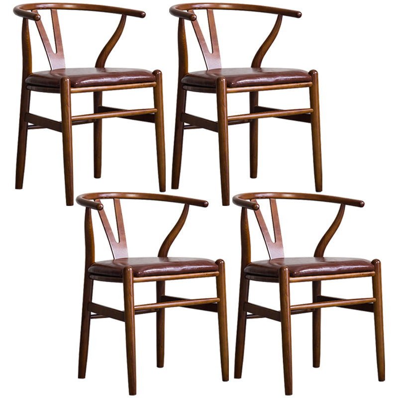 Fauteuil de salle à manger moderne en bois, avec coussin de couleur, chaise Wishbone pour la maison