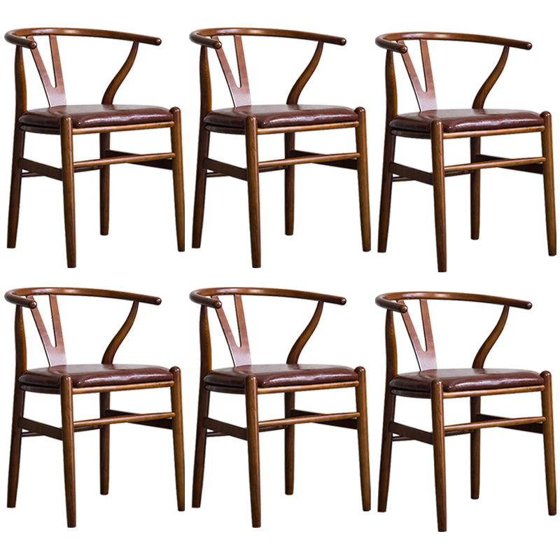 Fauteuil de salle à manger moderne en bois, avec coussin de couleur, chaise Wishbone pour la maison