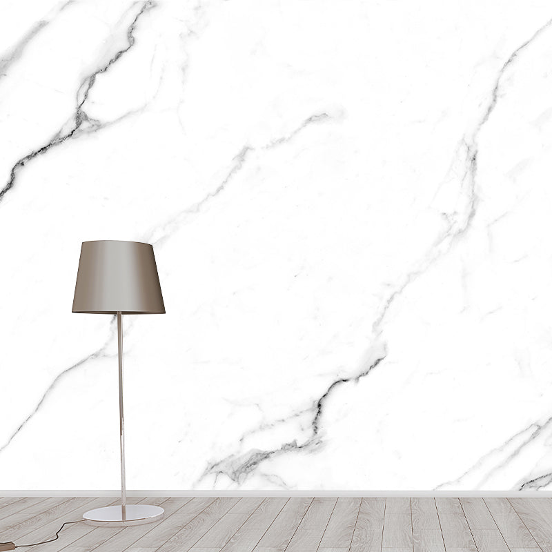 Marble Texture Mural Decal Industrial Style Moisture Resistant for Sitting Room