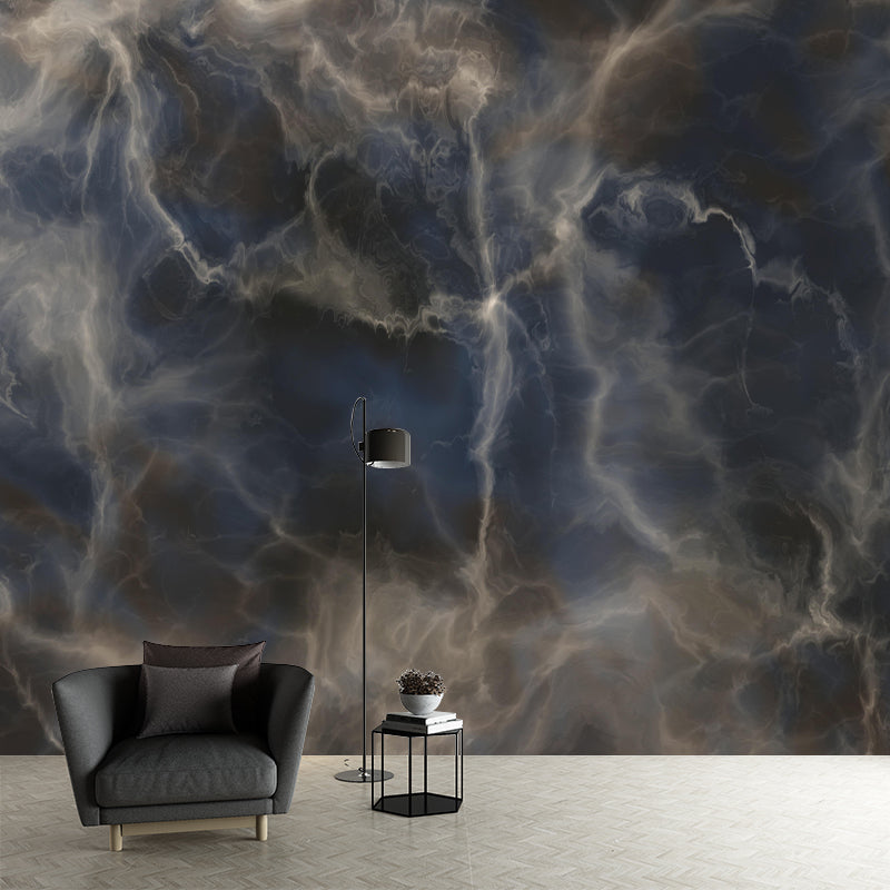 Marble Texture Mural Eco-friendly Wallpaper Customized Wall Covering for Sitting Room