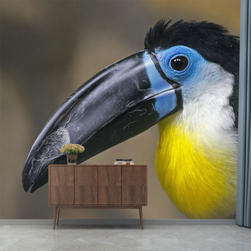 Customized Moisture Resistant Toucan Mural Wallpaper Environment Friendly Wall Decor