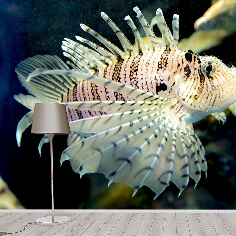 Lionfish Mural Decal Decorative Modern Style Moisture Resistant for Sitting Room