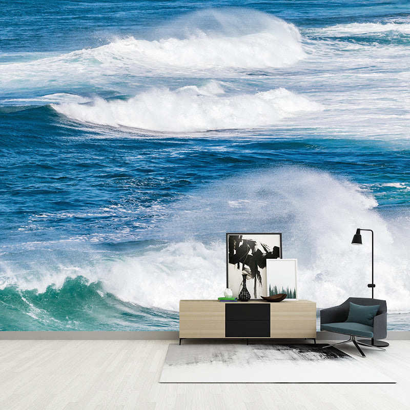 Huge Sea Mural Decal Decorative Modern Style Moisture Resistant Bathroom Wall Murals