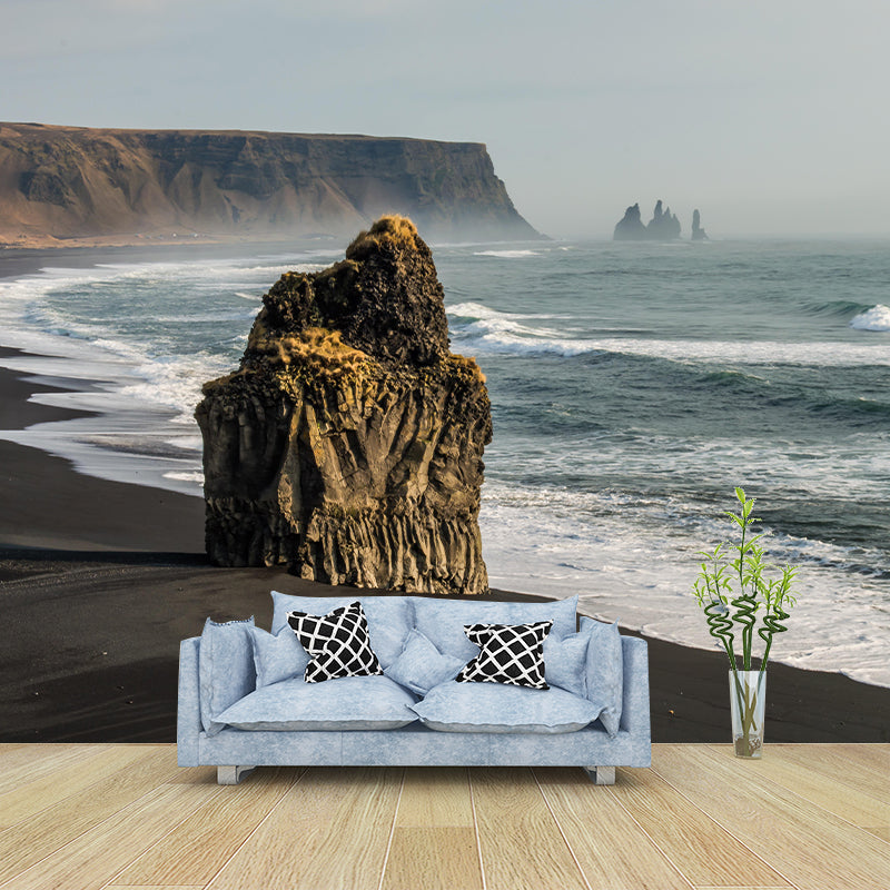 Beautiful Sea Mural Decal Eco-friendly Wallpaper Customized Wall Covering for Bathroom