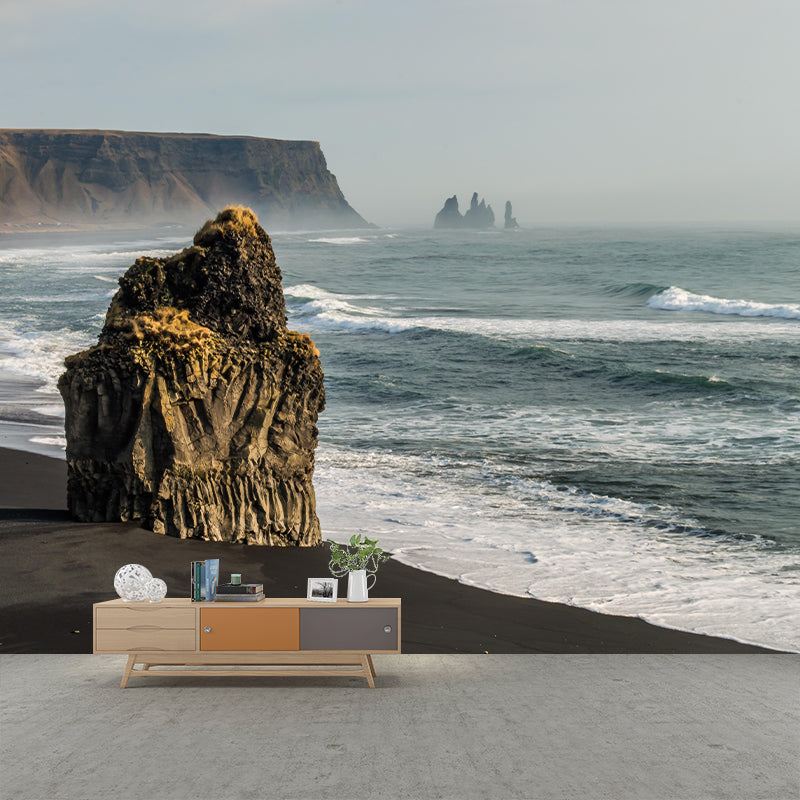 Beautiful Sea Mural Decal Eco-friendly Wallpaper Customized Wall Covering for Bathroom