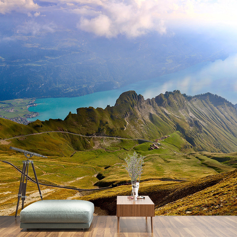 Mountain Mural Decal Eco-friendly Wallpaper Customized Wall Covering for Living Room