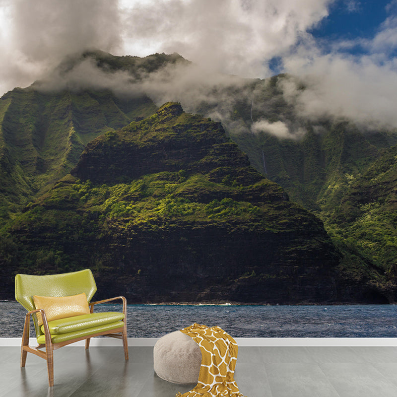 Mountain Mural Decal Eco-friendly Wallpaper Customized Wall Covering for Living Room