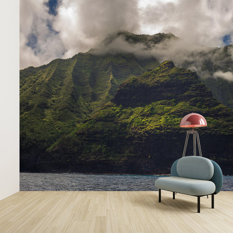 Mountain Mural Decal Eco-friendly Wallpaper Customized Wall Covering for Living Room