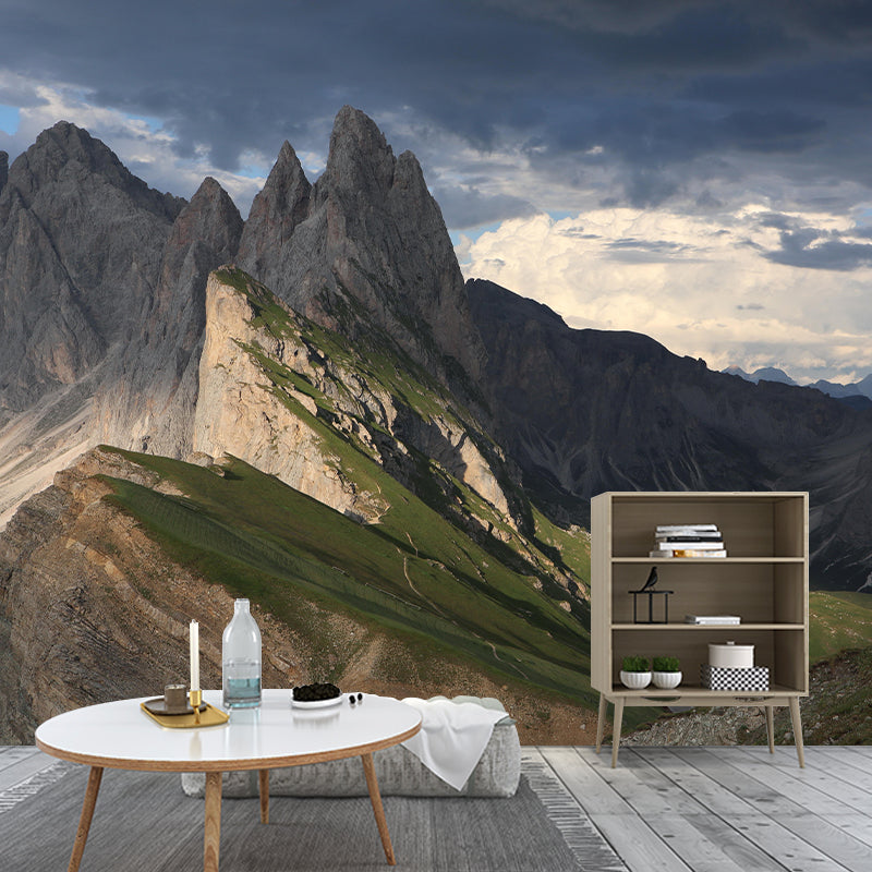 Mountain Wall Mural Decal Modern Moisture Resistant Sitting Room Wall Decor