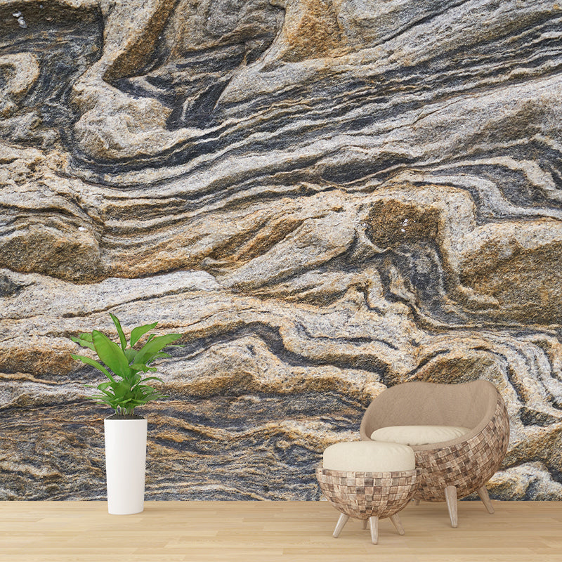 Marble Texture Mural Decorative Industrial Moisture Resistant for Living Room