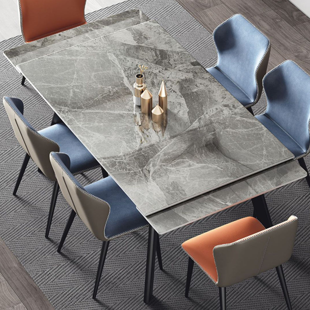 Tavolo da pranzo moderno in pietra sinterizzata tavolo estendibile con 4 gambe