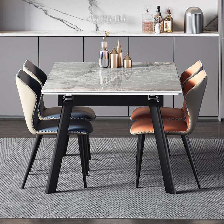 Tavolo da pranzo moderno in pietra sinterizzata tavolo estendibile con 4 gambe