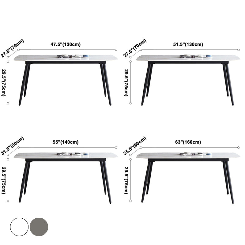 Piedina sinterizada Mesa de comedor de estilo moderno con 4 patas para el hogar